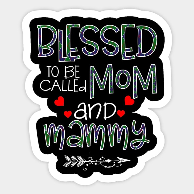 Blessed To be called Mom and mammy Sticker by Barnard